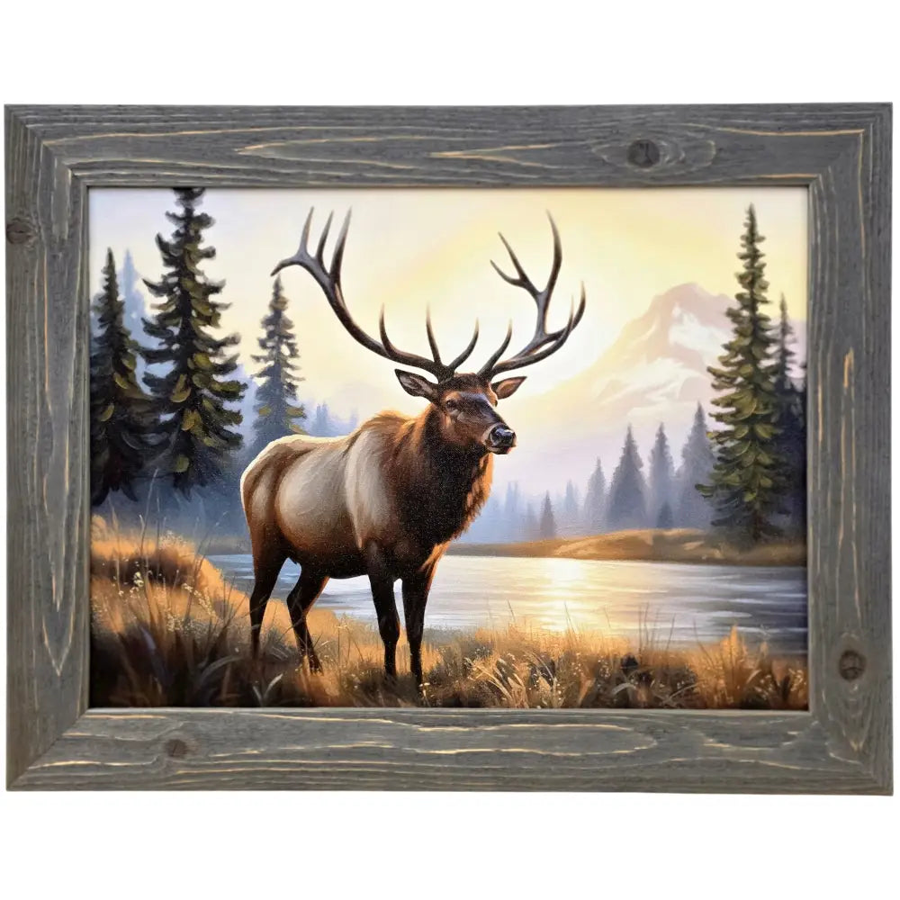 Monarch Majesty - A Rocky Mountain Legend Handcrafted Framed Canvas Print