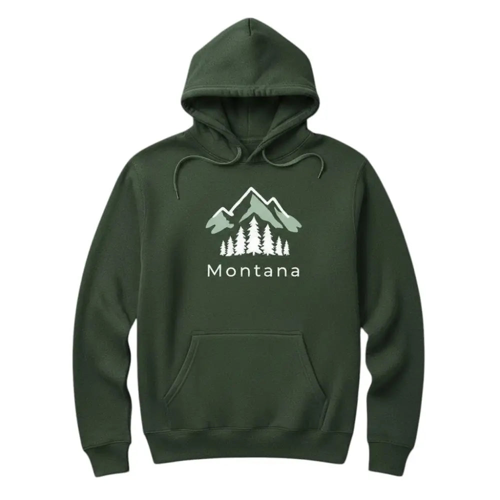 Montana Alpine Mountain Hooded Sweatshirt
