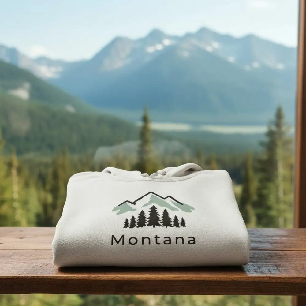 Montana Alpine Mountain Hooded Sweatshirt