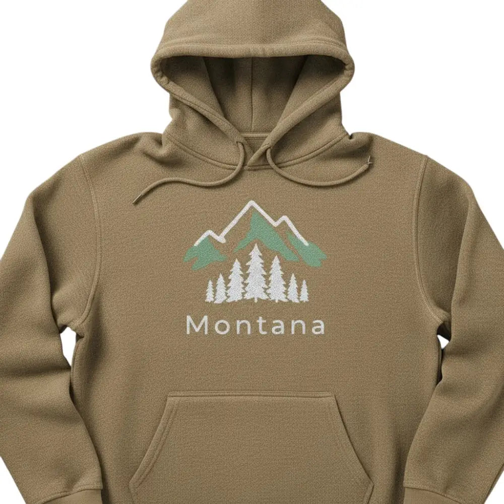 Montana Alpine Mountain Hooded Sweatshirt