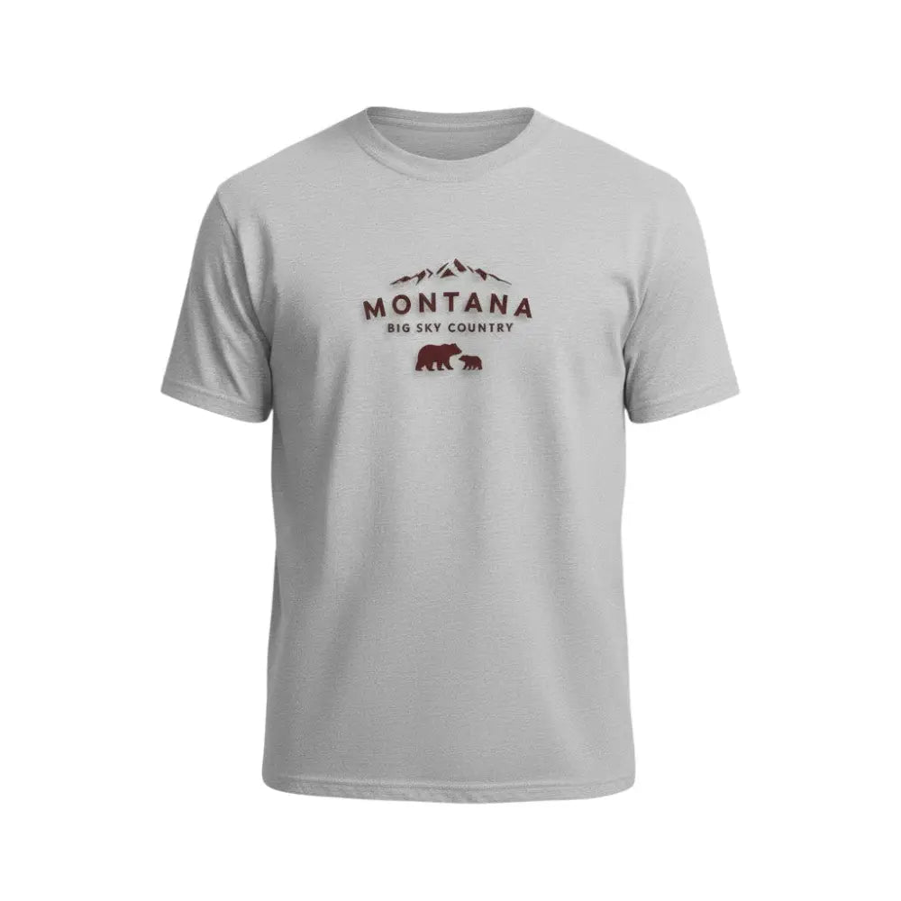 Montana Big Sky Country Mama Bear and Cub T-shirt