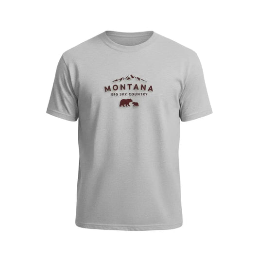 Montana Big Sky Country Mama Bear and Cub T-shirt