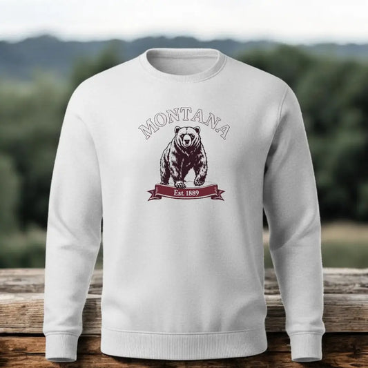 Montana Est. 1889 Grizzly Bear Sweatshirt
