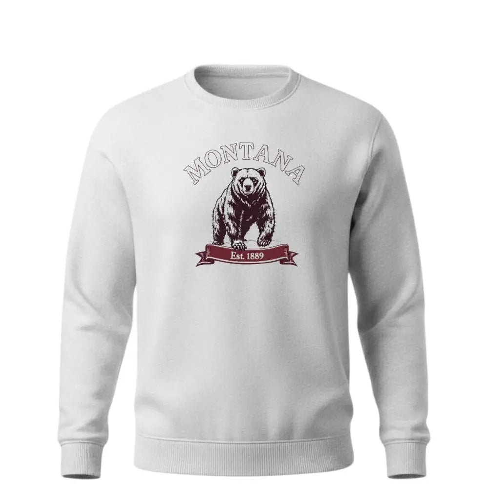 Montana Est. 1889 Grizzly Bear Sweatshirt