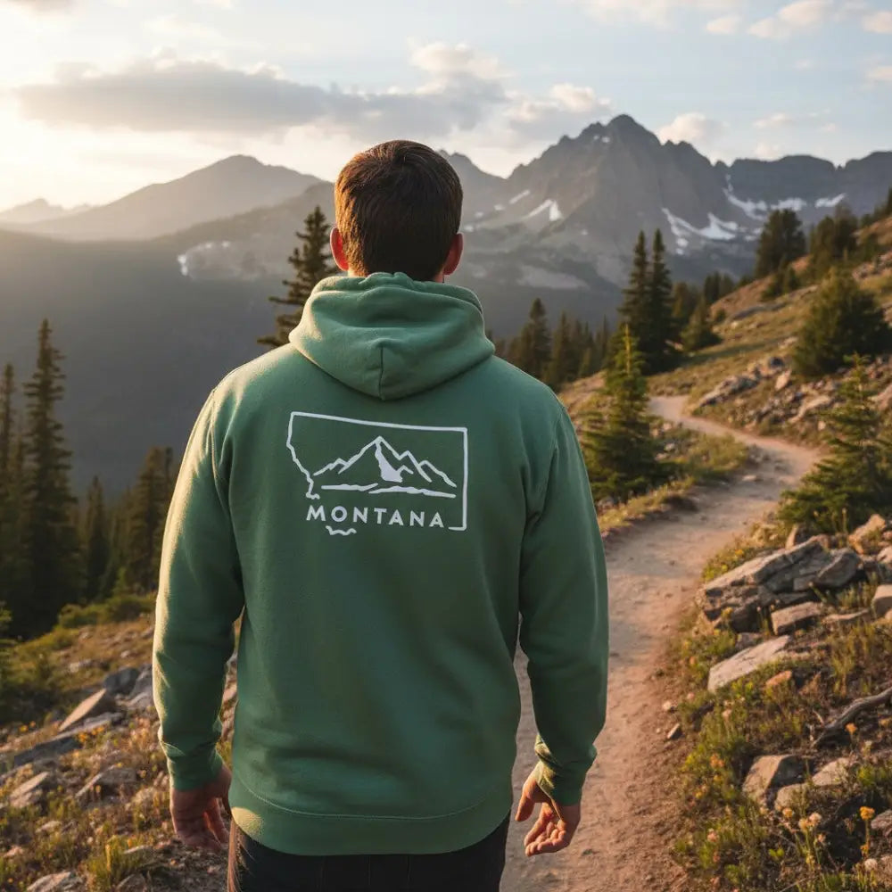 Montana Mountains Hooded Sweatshirt