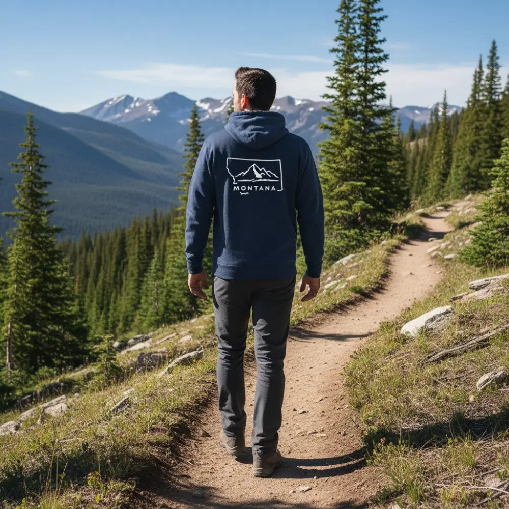 Montana Mountains Hooded Sweatshirt
