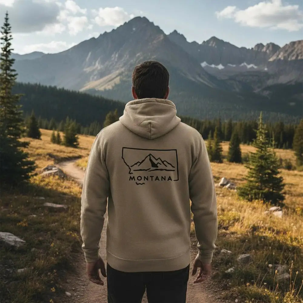 Montana Mountains Hooded Sweatshirt
