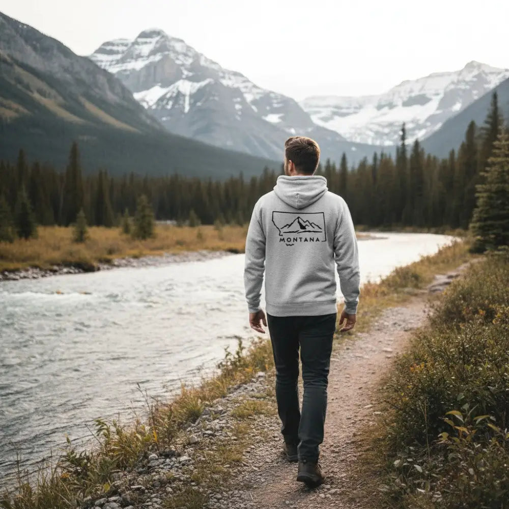 Montana Mountains Hooded Sweatshirt