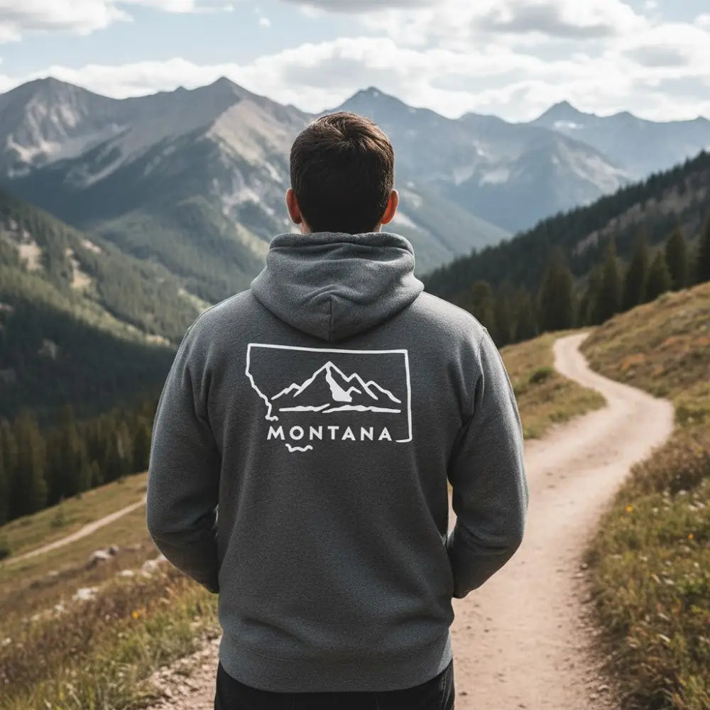 Montana Mountains Hooded Sweatshirt