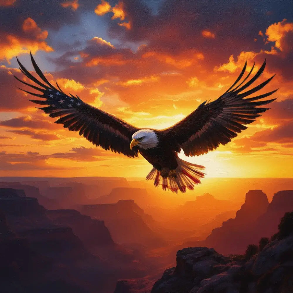 Patriotic Inspired Magnet - Canyon Splendor