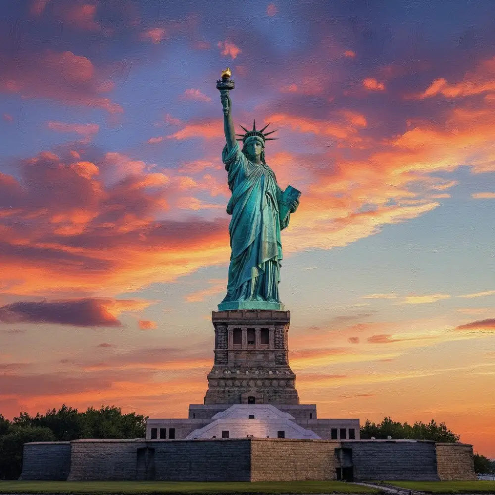 Patriotic Inspired Magnet - Our Lady Liberty