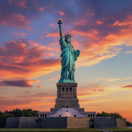 Patriotic Inspired Magnet - Our Lady Liberty