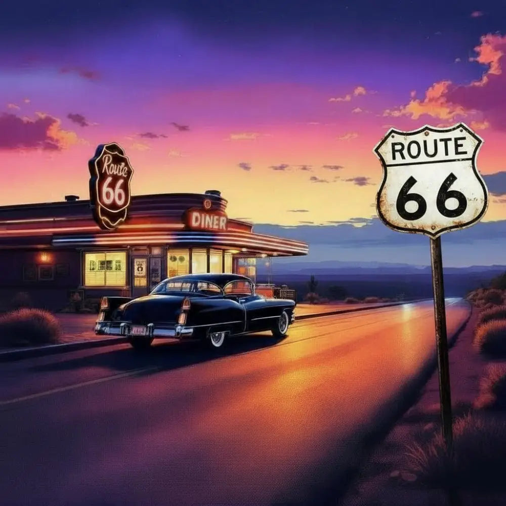 Route 66 - Chrome and Route 66