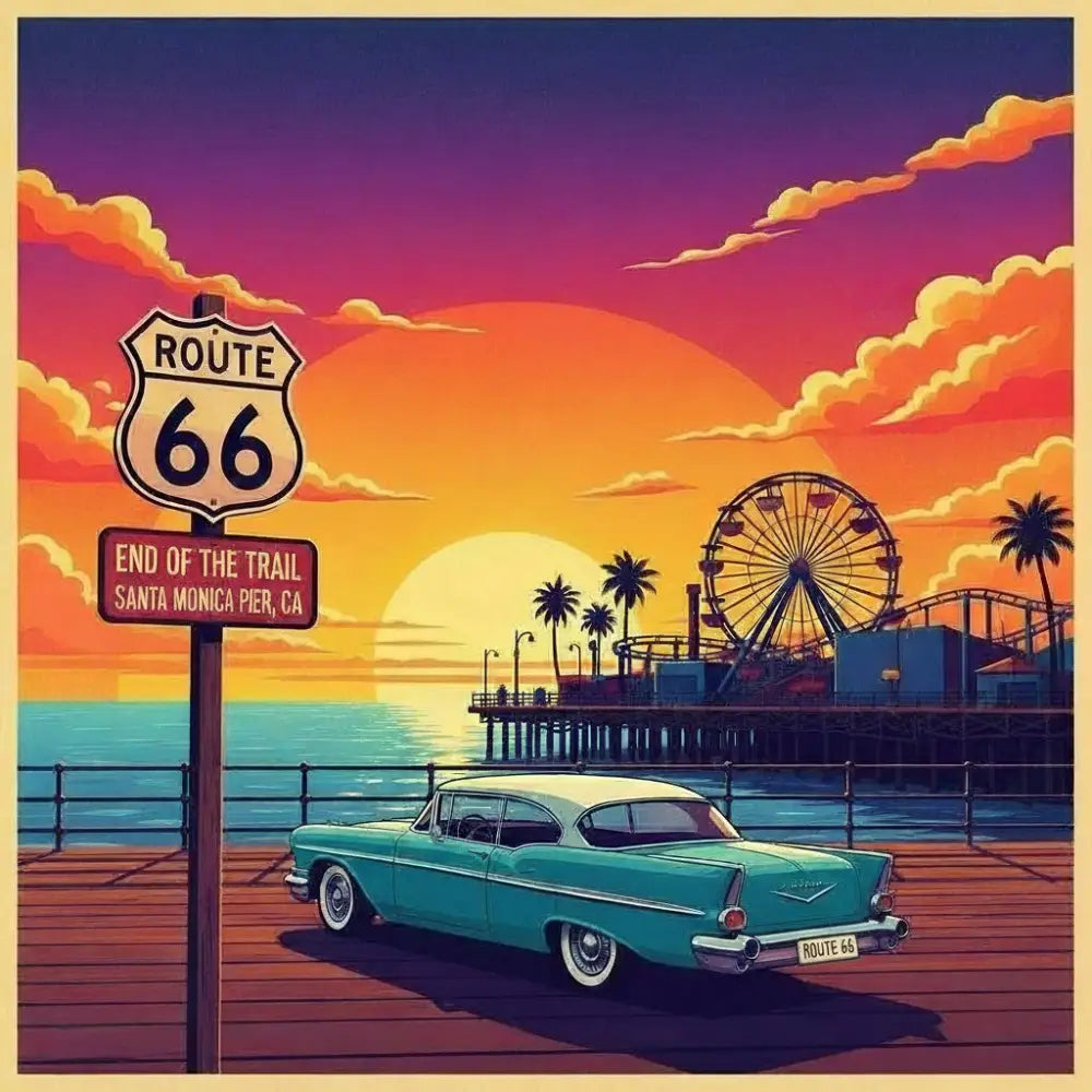 Route 66 - End of the Trail Santa Monica Pier