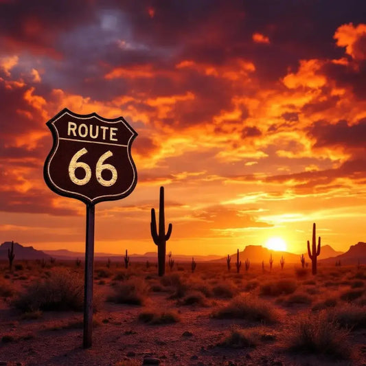 Route 66 - Sunset on Route 66