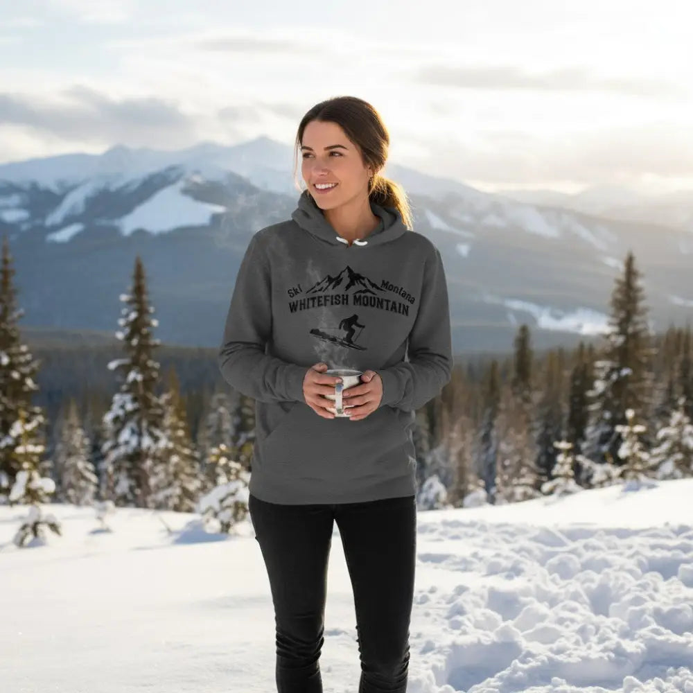 Ski Montana Whitefish Mountain Hooded Sweatshirt