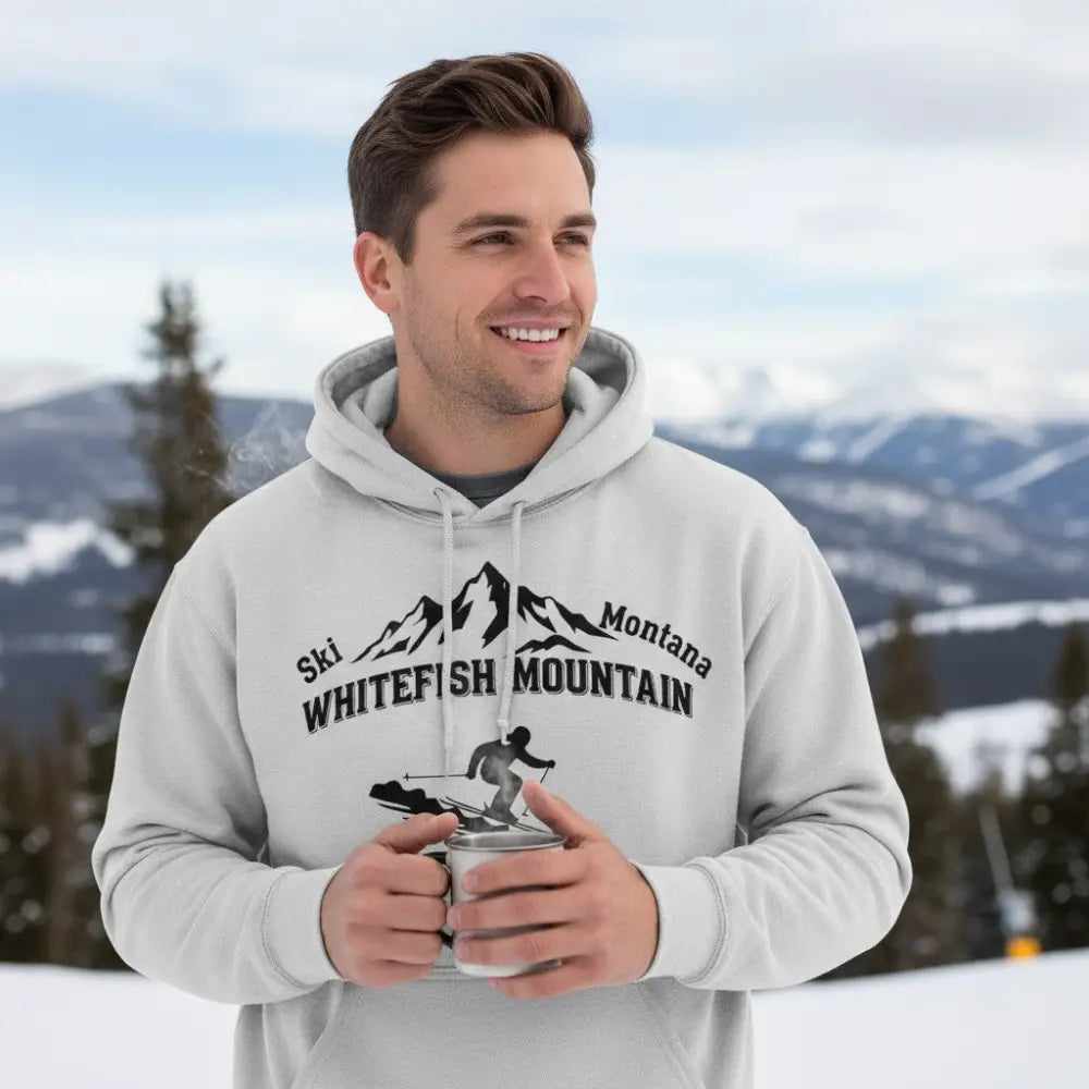 Ski Montana Whitefish Mountain Hooded Sweatshirt