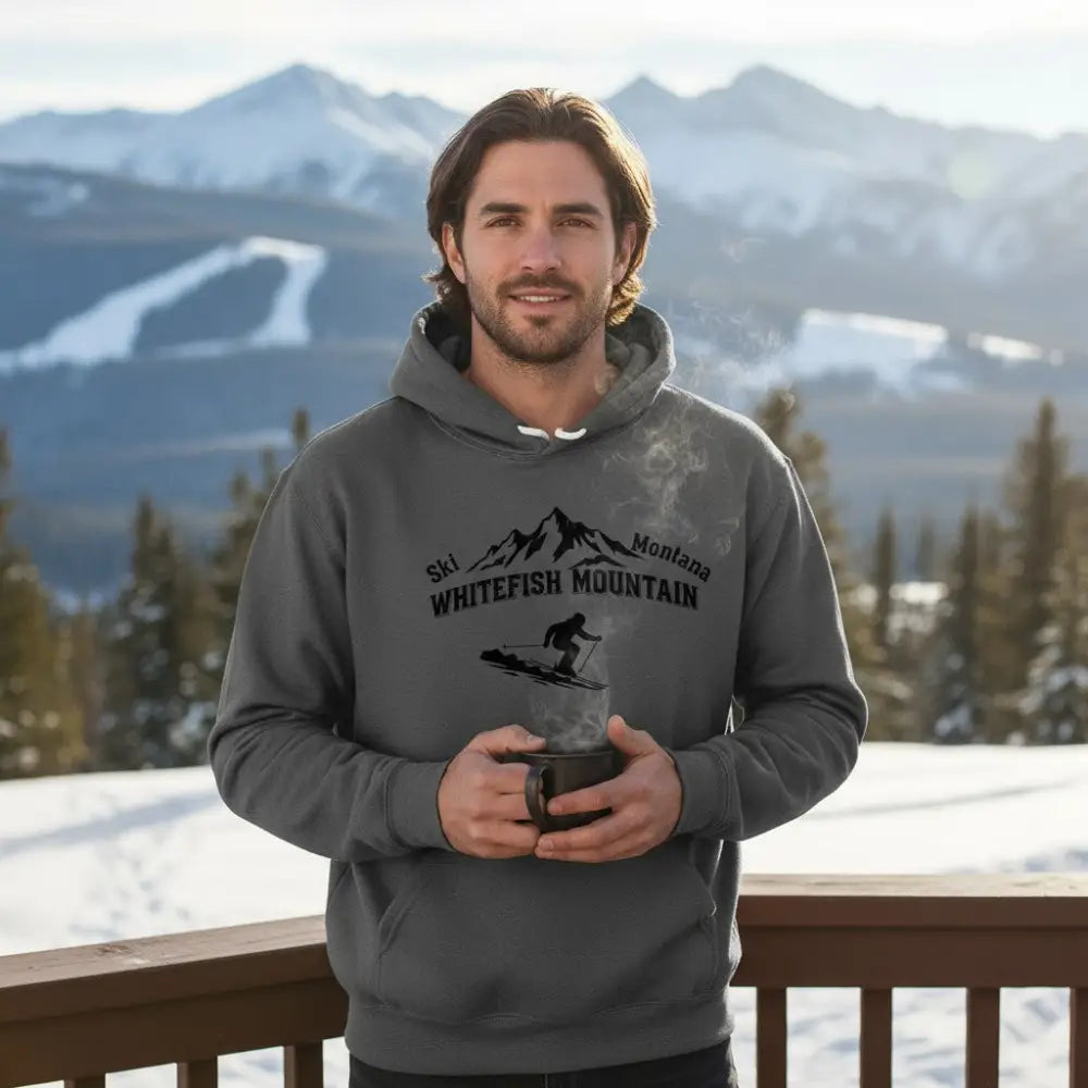 Ski Montana Whitefish Mountain Hooded Sweatshirt