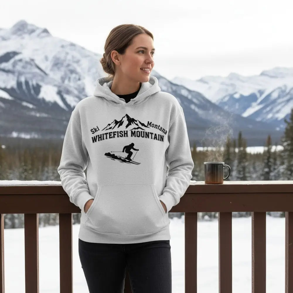 Ski Montana Whitefish Mountain Hooded Sweatshirt
