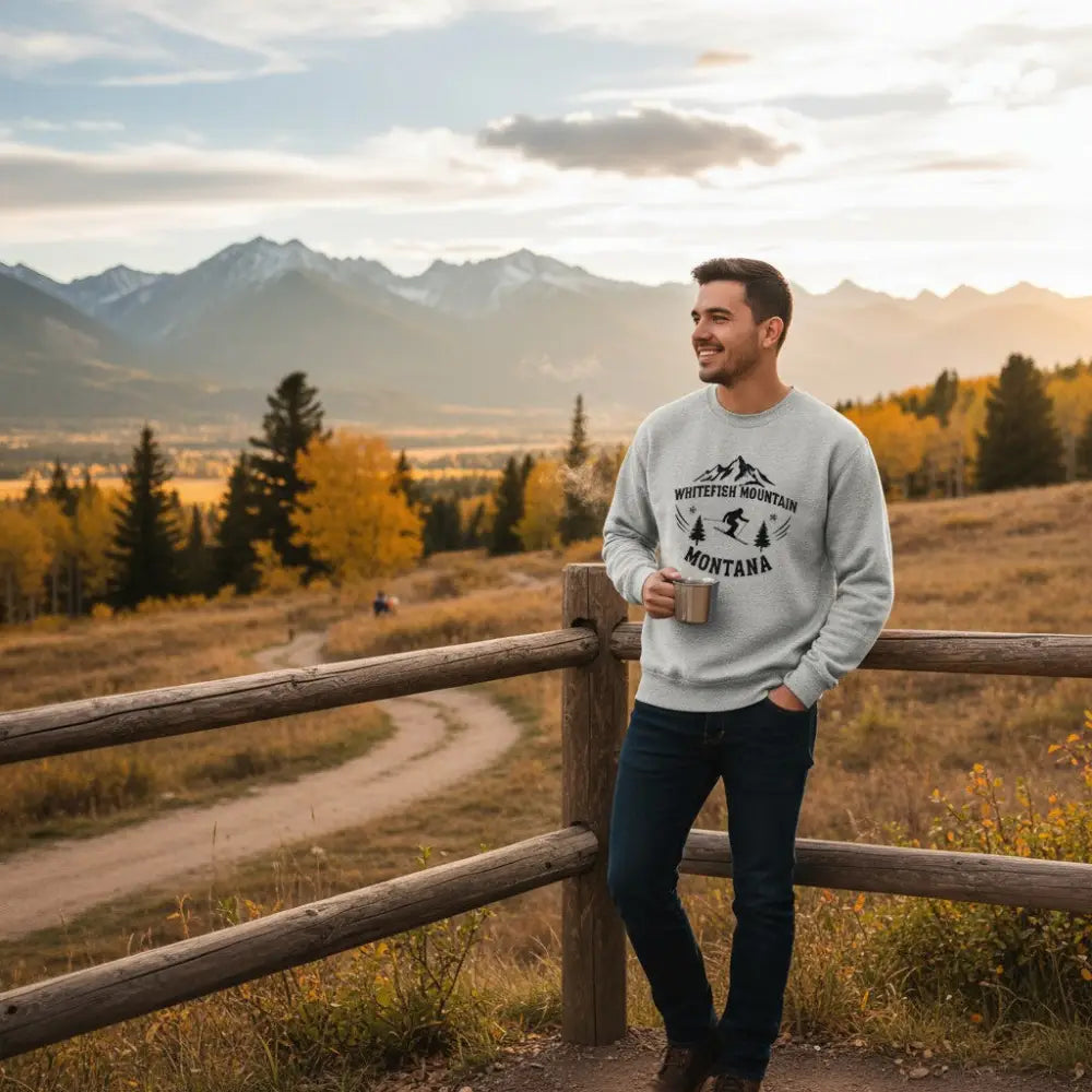 Whitefish Mountain Montana Sweatshirt
