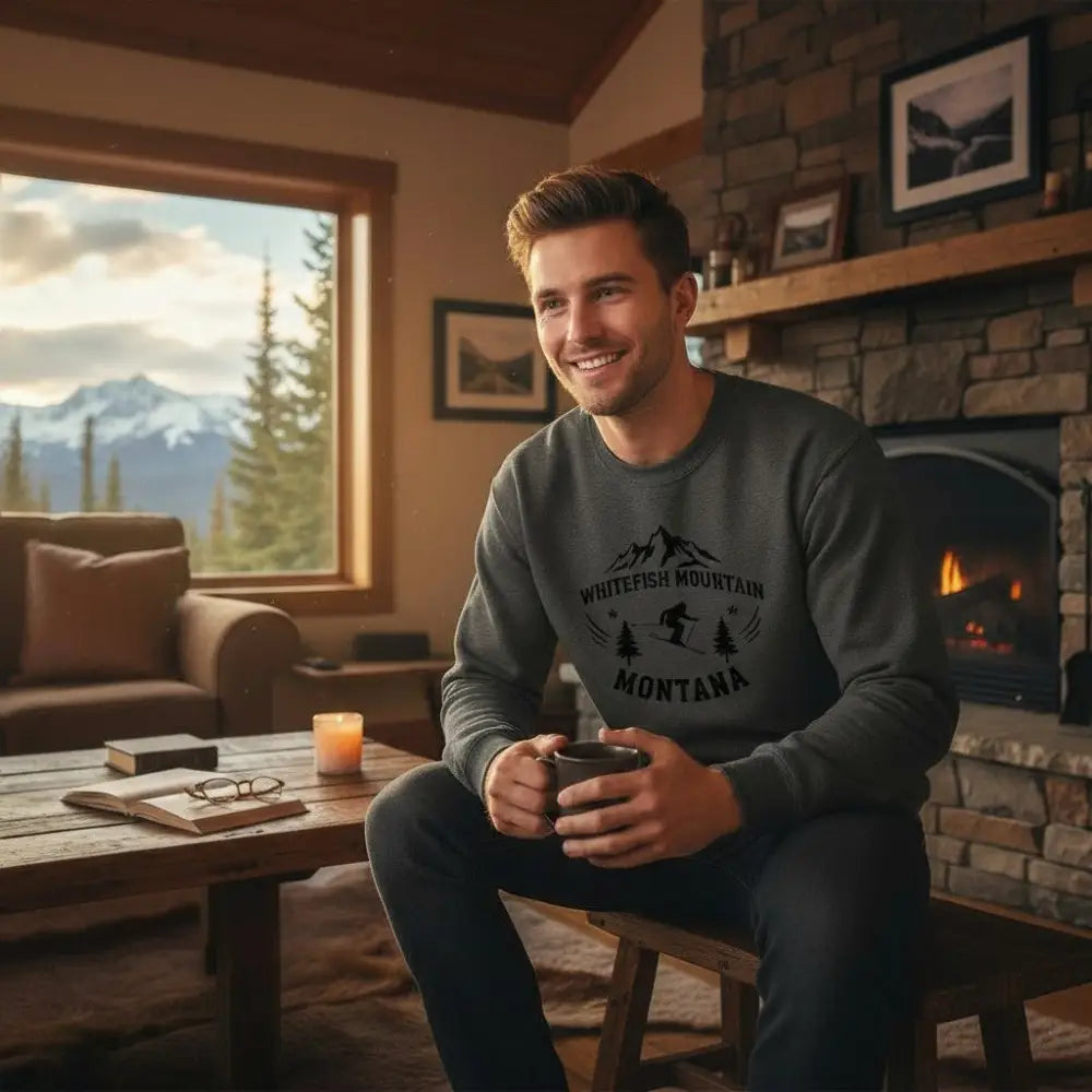Whitefish Mountain Montana Sweatshirt