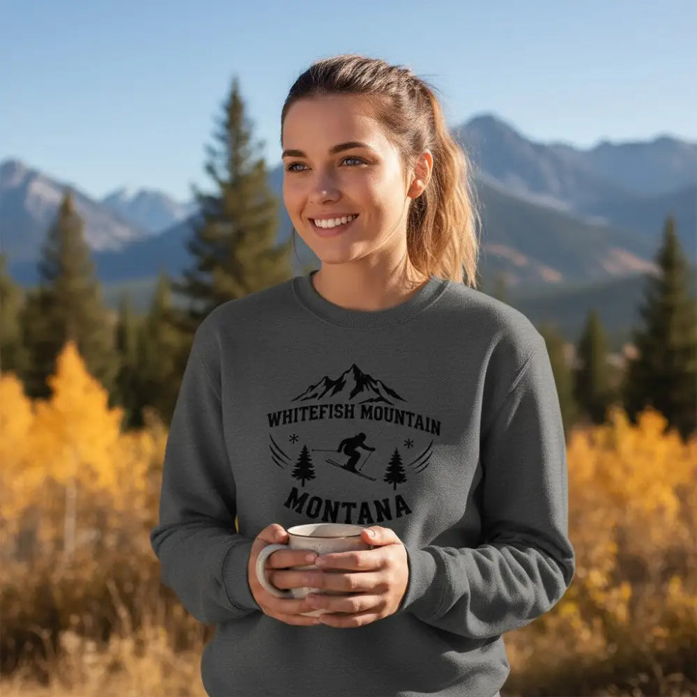 Whitefish Mountain Montana Sweatshirt
