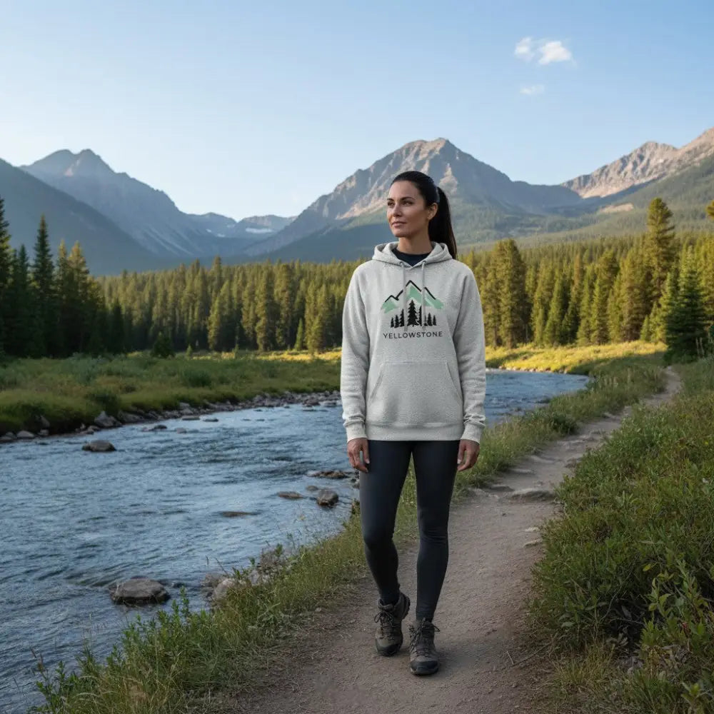 Yellowstone Alpine Mountain Hooded Sweatshirt