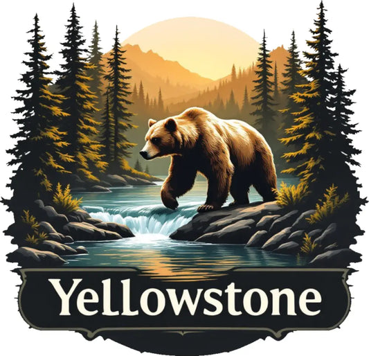 Yellowstone National Park Inspired Magnet