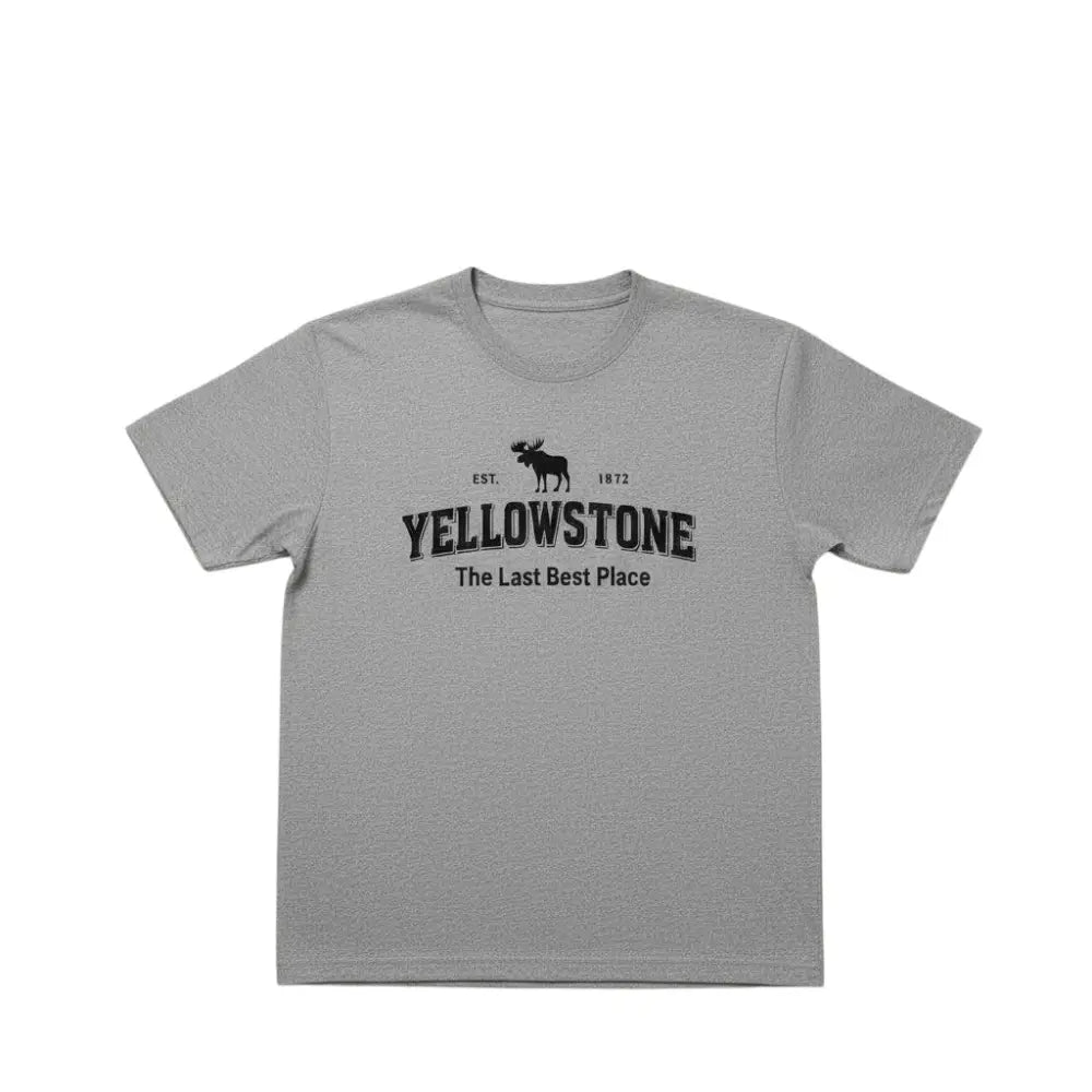 Yellowstone The Last Best Place Est 1872 Moose Design T-Shirt
